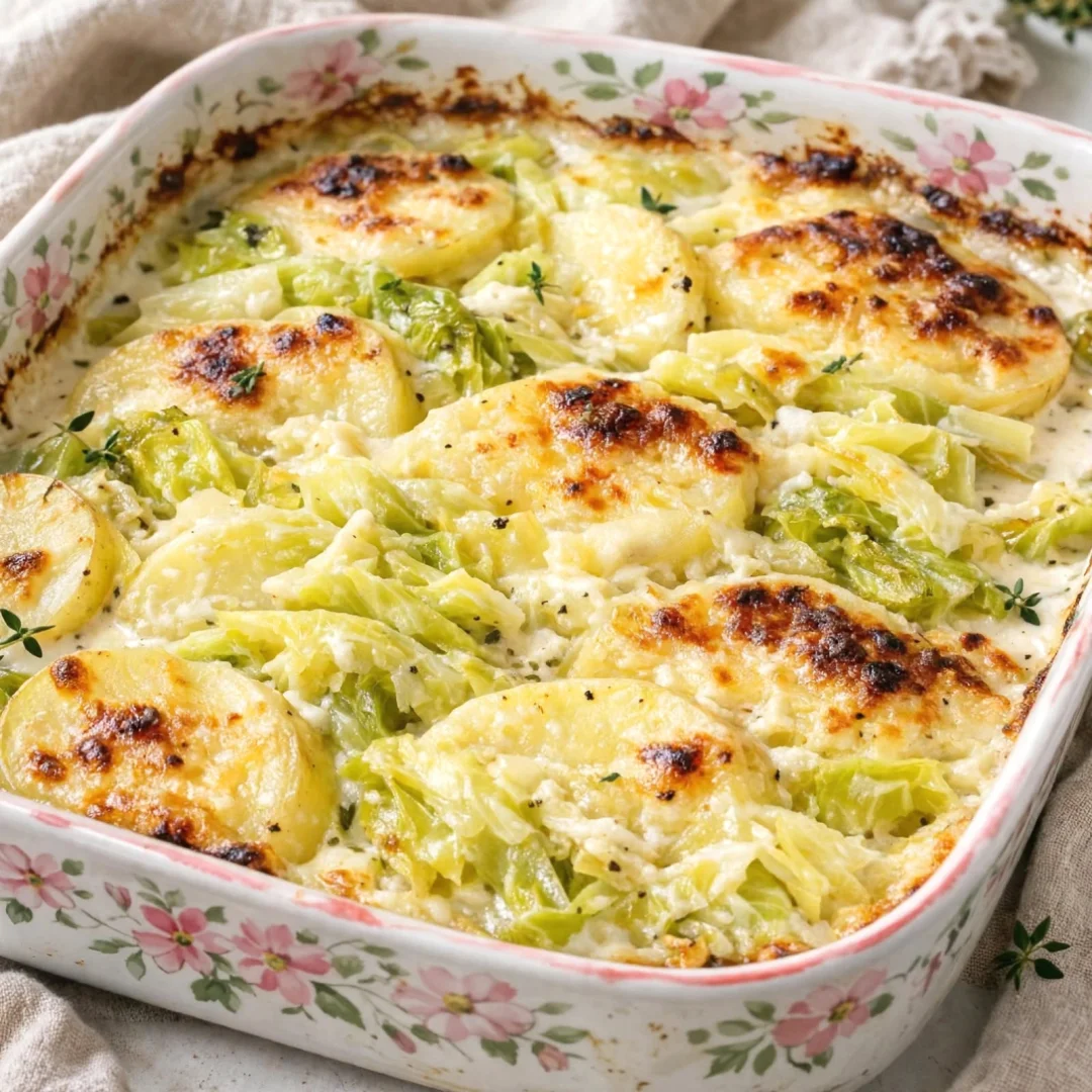Creamy Potato and Cabbage Bake