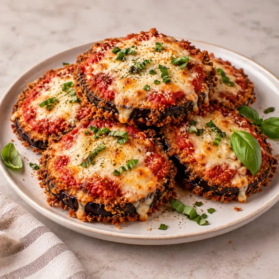 Crispy Eggplant Parmesan – Easy and Cheesy