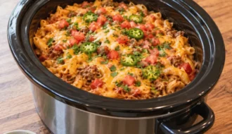 crockpot taco pasta casserole