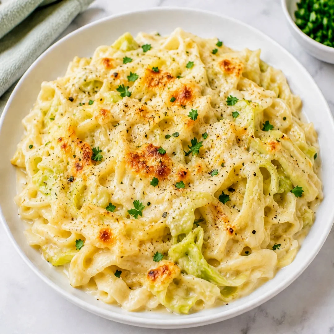 Easy Cheesy Cabbage Alfredo