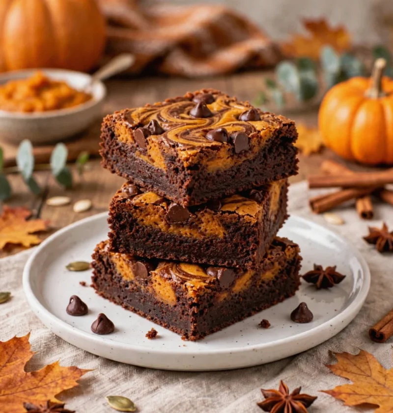 Easy Pumpkin Brownies