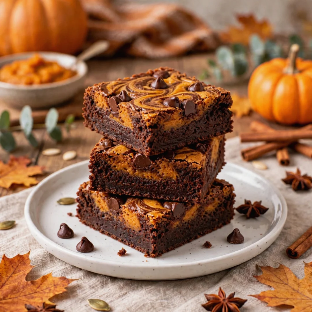 Easy Pumpkin Brownies