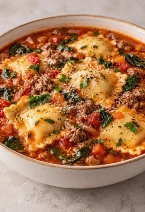 Easy Ravioli Soup