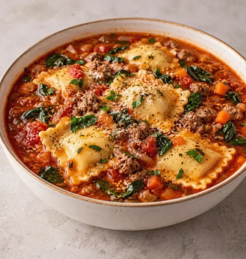 Easy Ravioli Soup