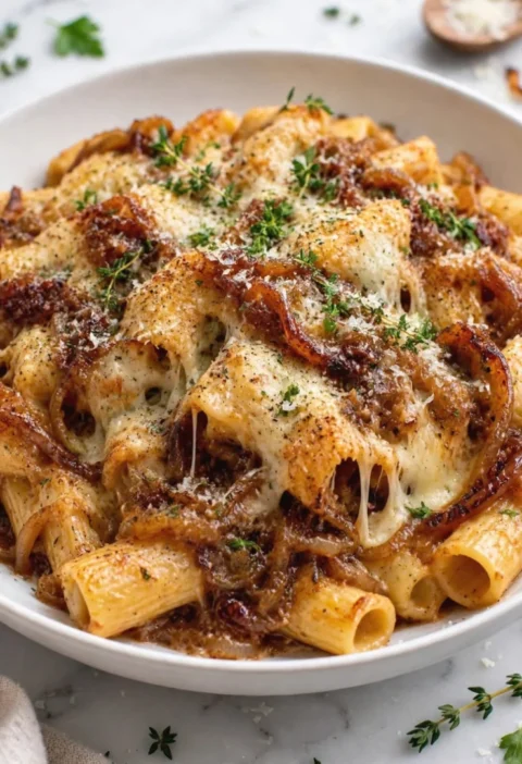 French onion pasta