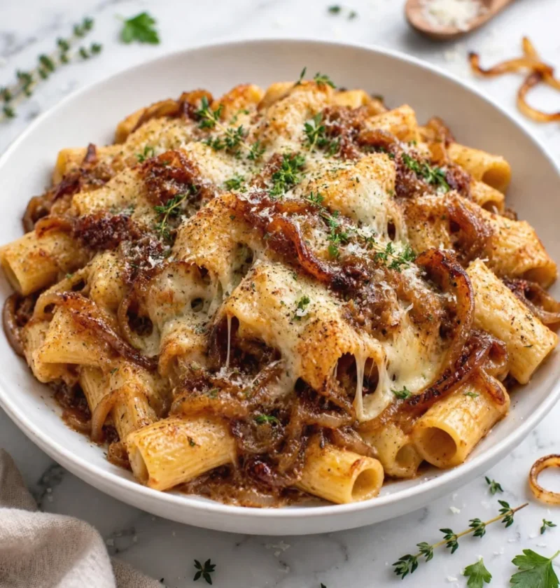 French onion pasta