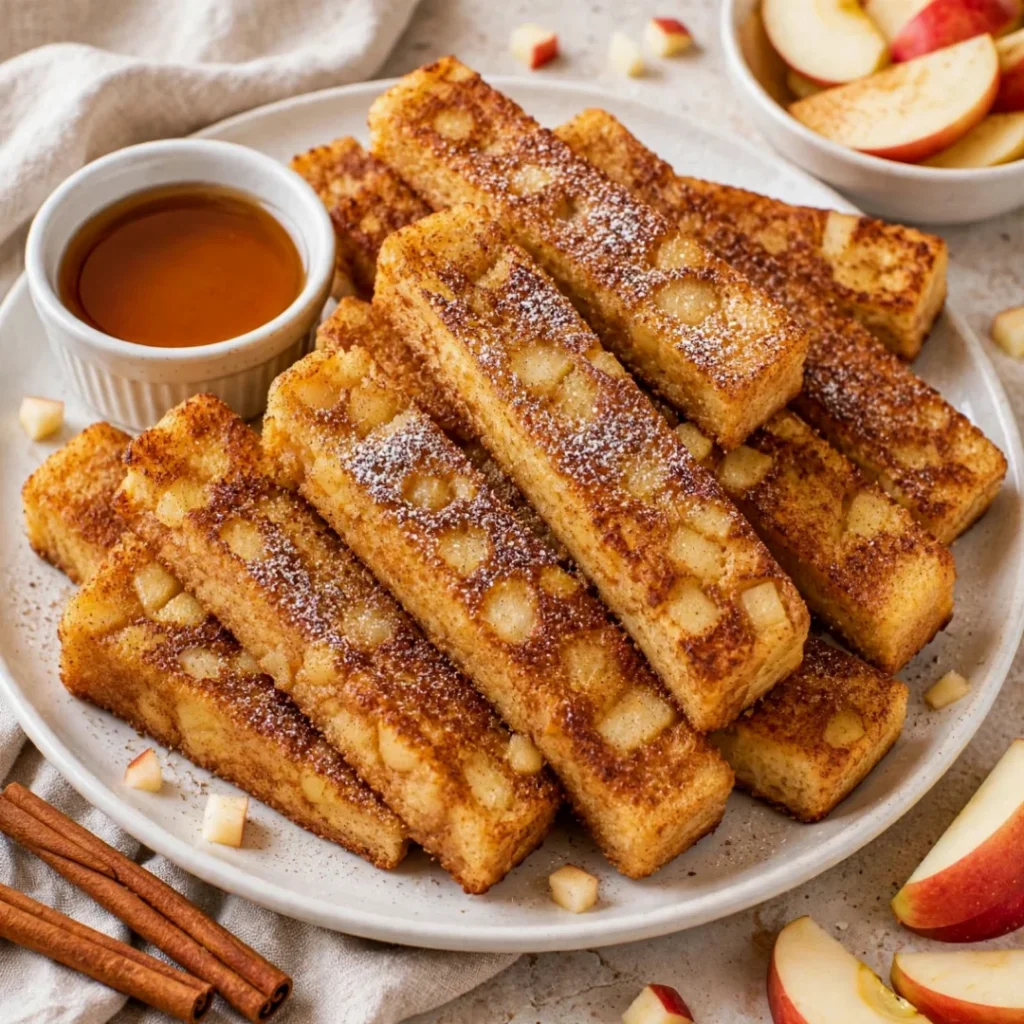 Golden Apple and Cinnamon French Toast Fingers – Easy and Soft - Golden Apple and Cinnamon French Toast Fingers – Easy and Soft