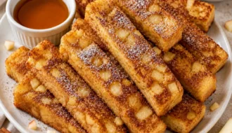 Golden Apple and Cinnamon French Toast Fingers