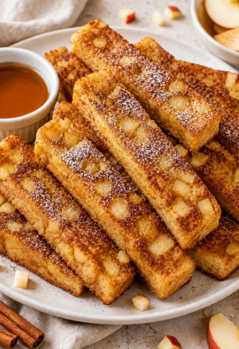 Golden Apple and Cinnamon French Toast Fingers