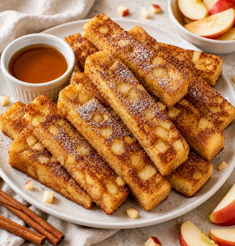 Golden Apple and Cinnamon French Toast Fingers