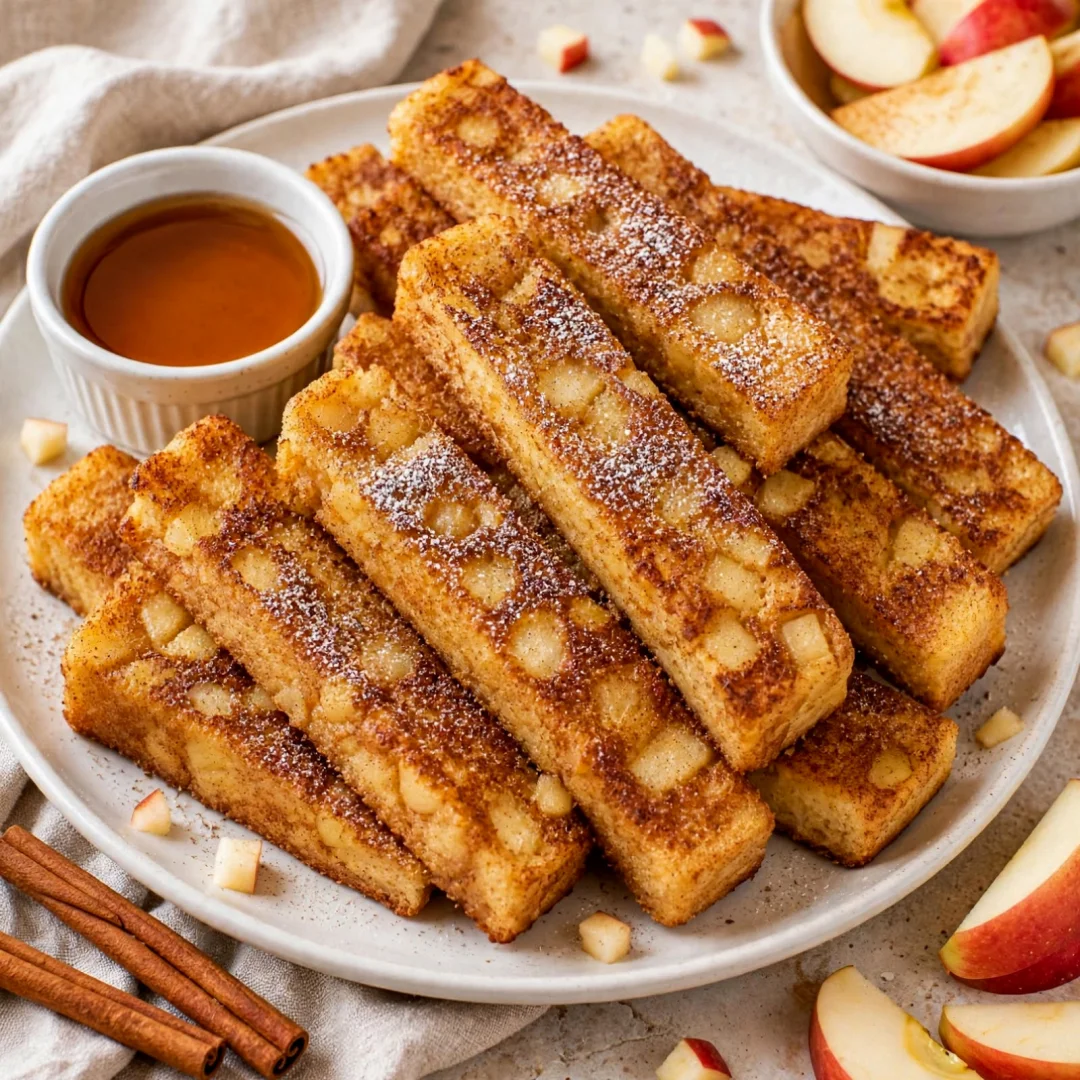 Golden Apple and Cinnamon French Toast Fingers