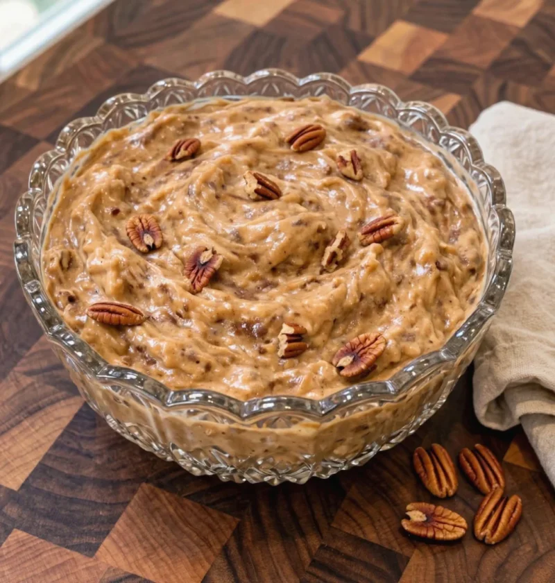 Pecan praline cream cheese dip