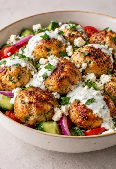 Greek Chicken Meatballs