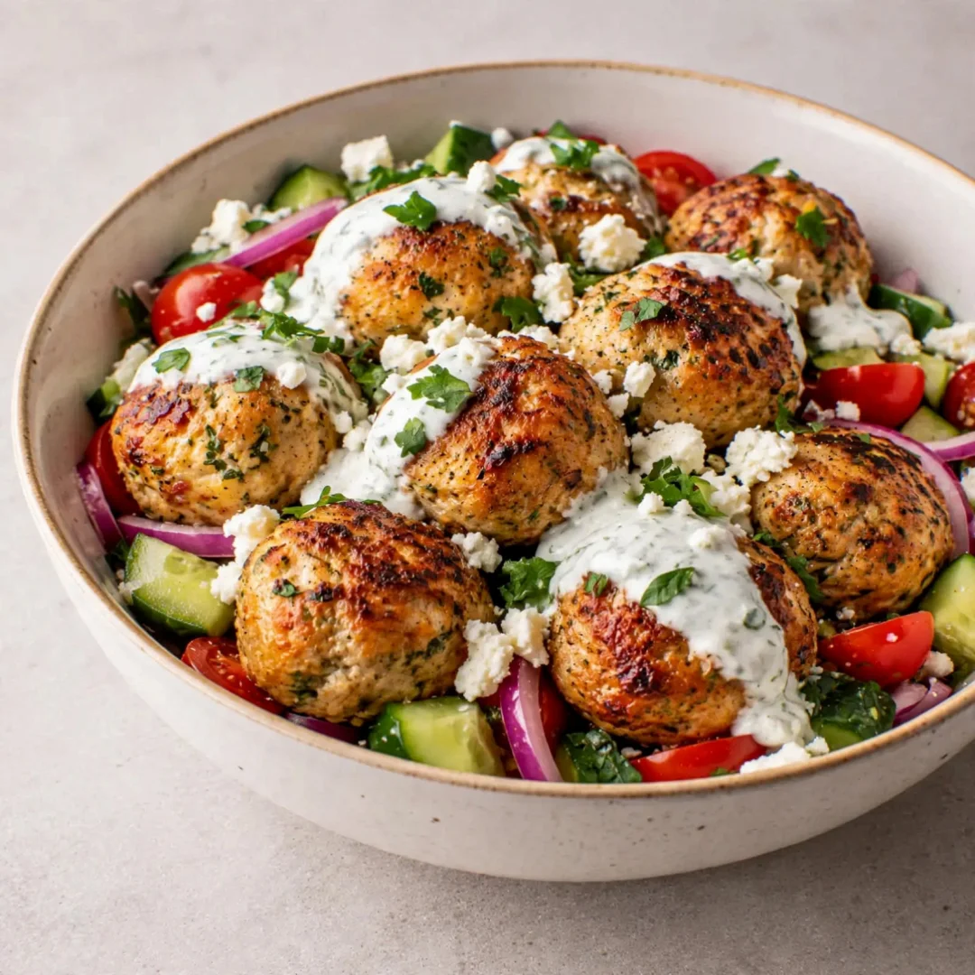 Greek Chicken Meatballs