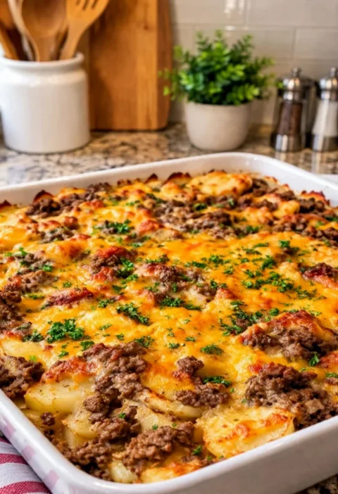 Hamburger Potato Casserole