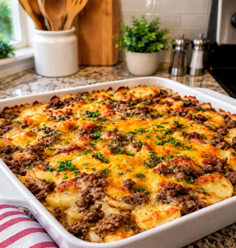 Hamburger Potato Casserole