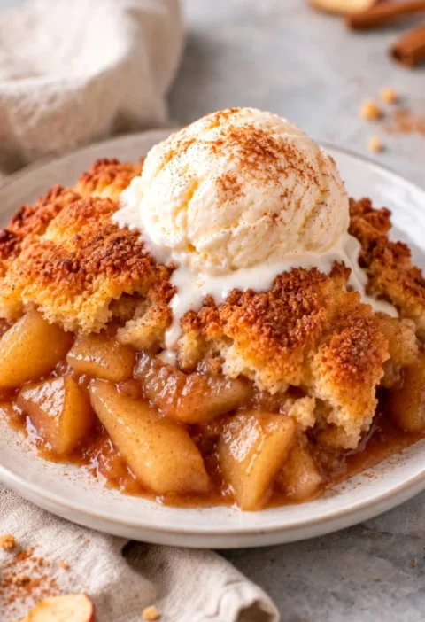 Homemade Apple Cobbler