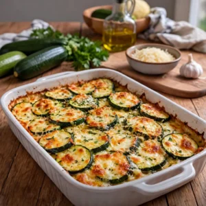 Oven Baked Zucchini and Cheese: A Cheesy Delight!