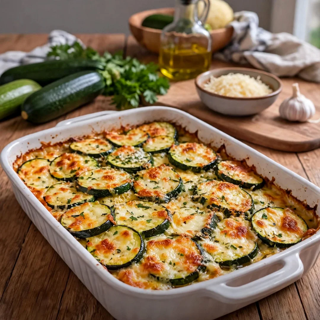Oven Baked Zucchini and Cheese: A Cheesy Delight!