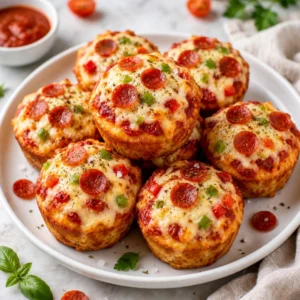 Pizza Muffins – Delicious and Cheesy