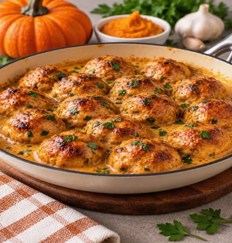 Pumpkin Chicken Meatballs