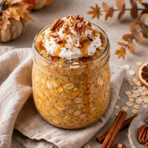 Pumpkin Overnight Oats – Creamy and Flavorful