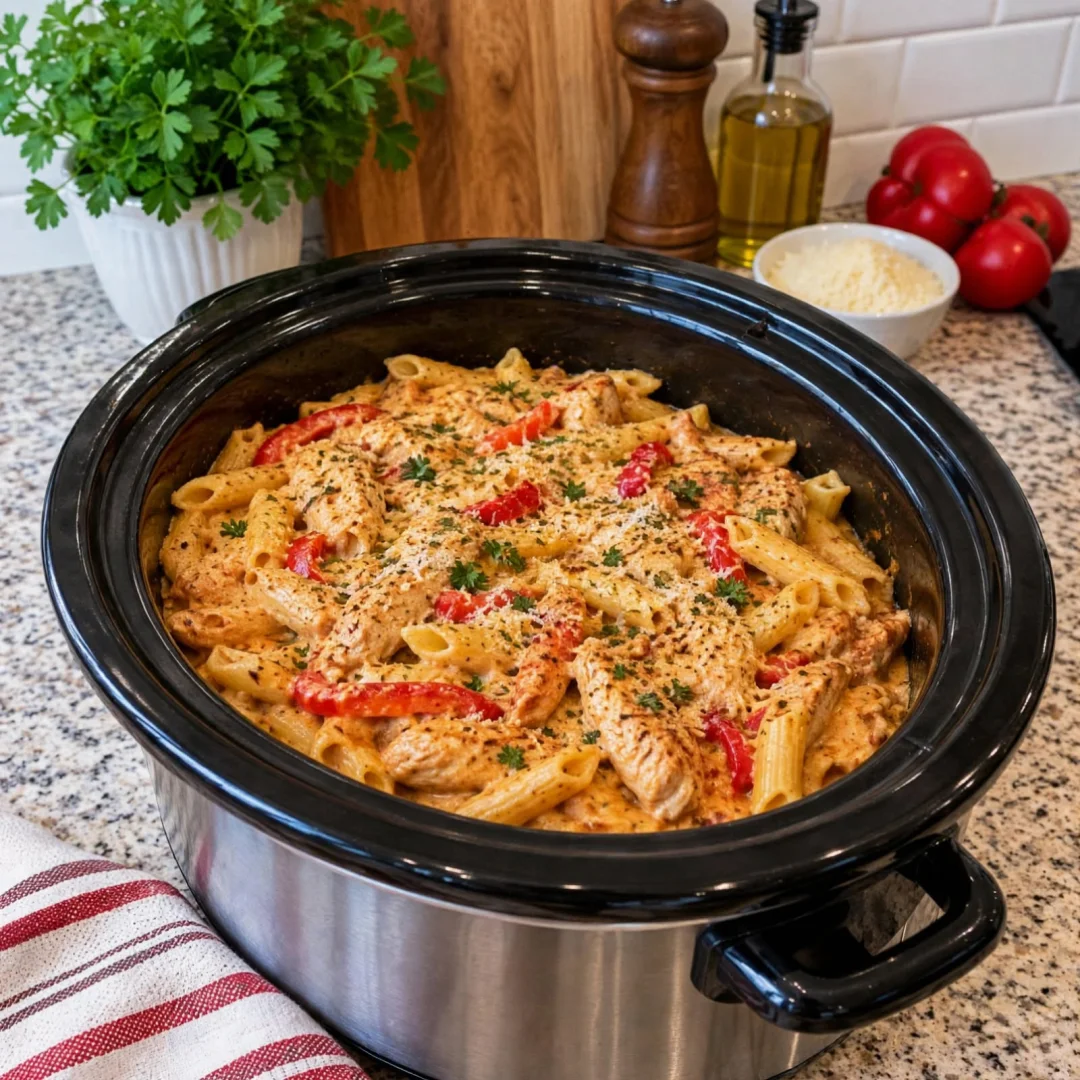 Slow Cooker Creamy Cajun Chicken Pasta: Irresistible Delight!