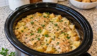 Slow Cooker Creamy Chicken and Potatoes
