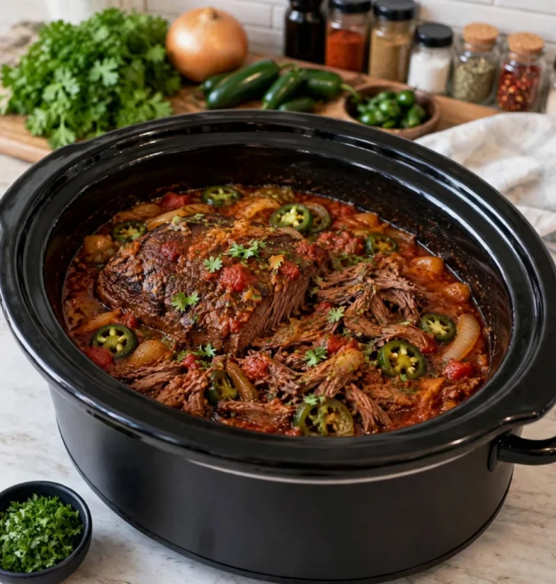 Slow Cooker Spicy Jalapeño Beef Roast