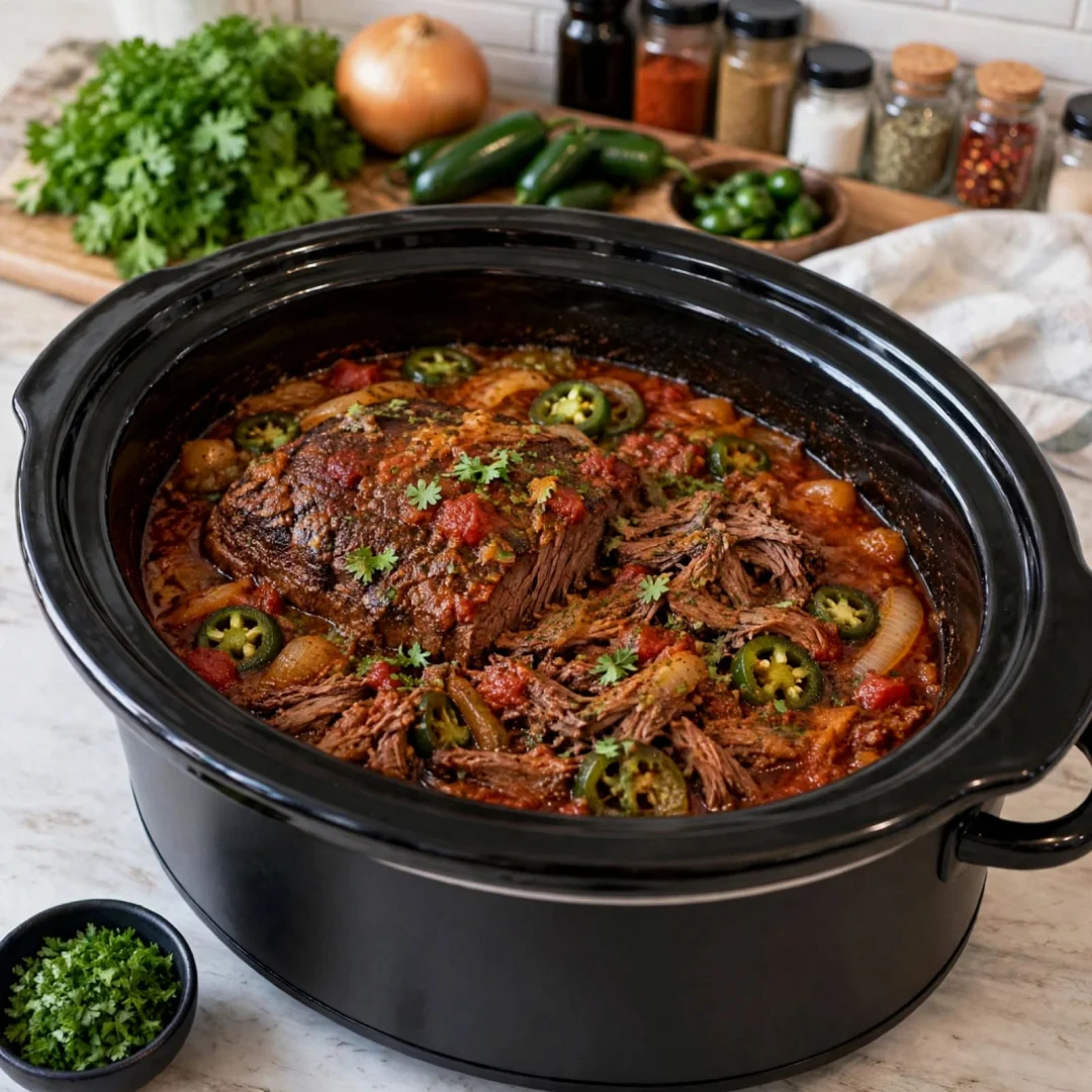 Slow Cooker Spicy Jalapeño Beef Roast for Flavor Lovers
