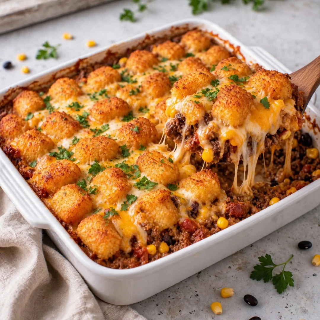 Tater Tot Taco Casserole