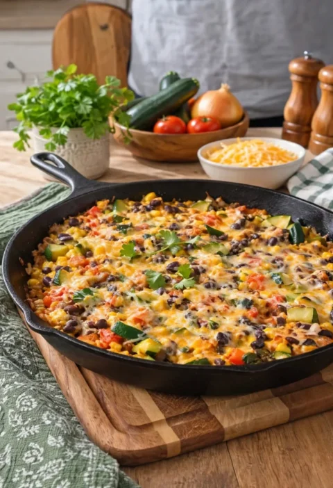 Zucchini Black Bean Casserole
