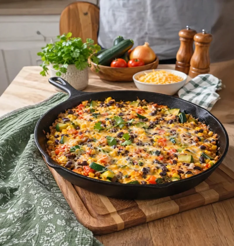 Zucchini Black Bean Casserole