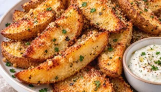 Baked Garlic Parmesan Potato Wedges