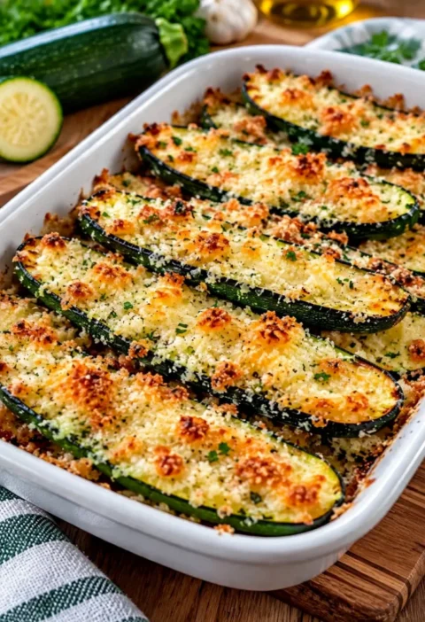Baked Parmesan Zucchini