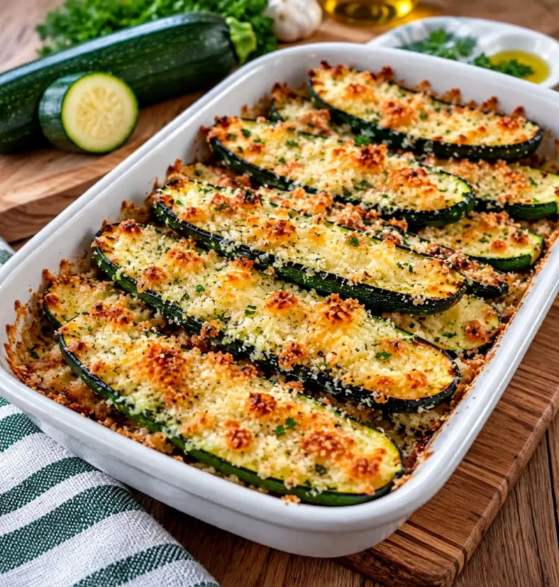Baked Parmesan Zucchini