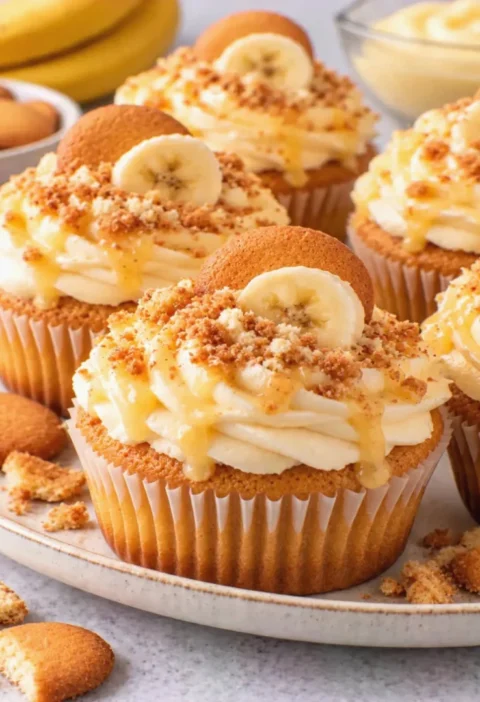 Banana Pudding Cupcakes