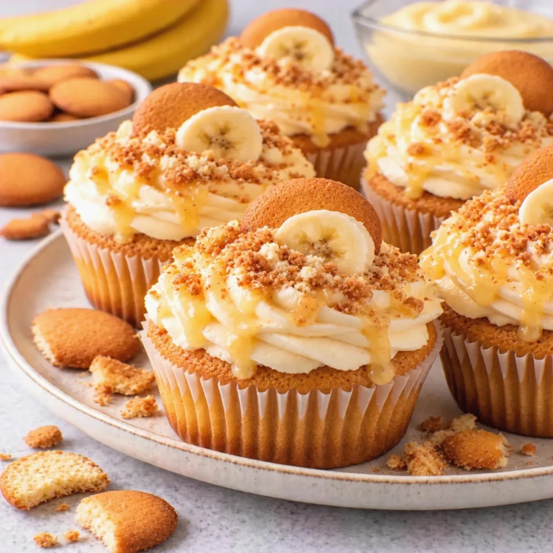 Banana Pudding Cupcakes – Soft and Creamy