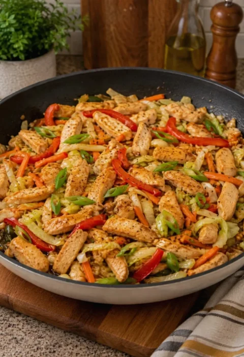 Chicken Cabbage Stir-Fry