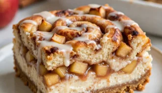 Cinnamon Roll Apple Lasagna