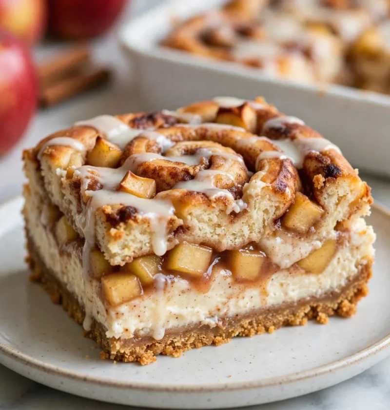 Cinnamon Roll Apple Lasagna