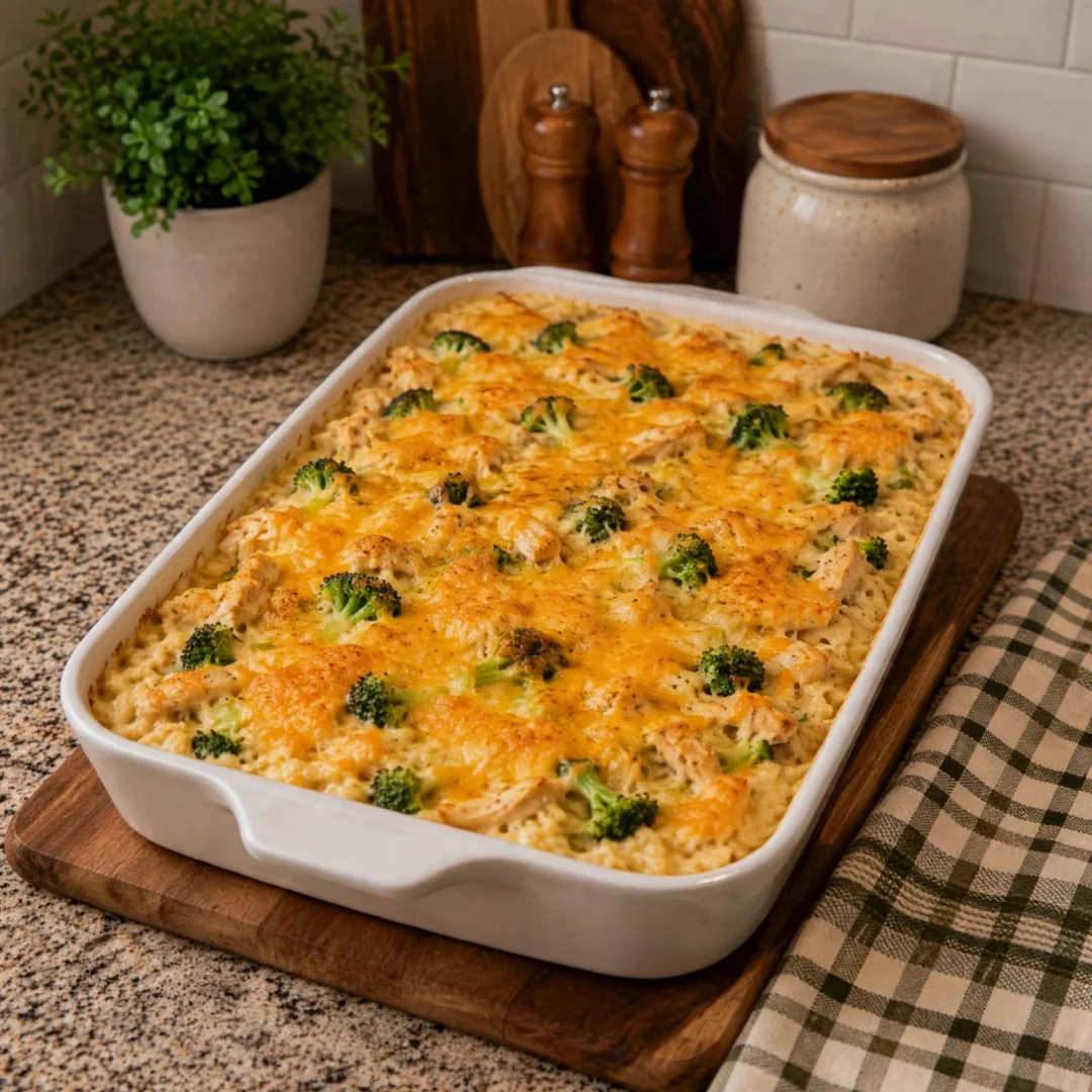 Creamy Chicken and Broccoli Casserole Made Easy!