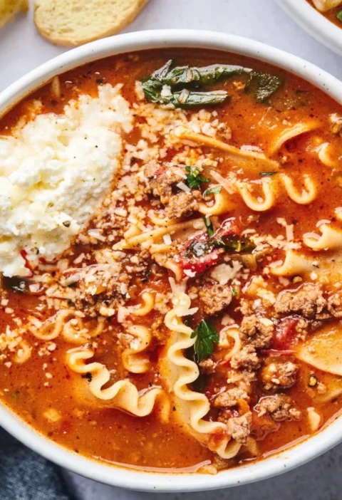 Creamy Lasagna Soup
