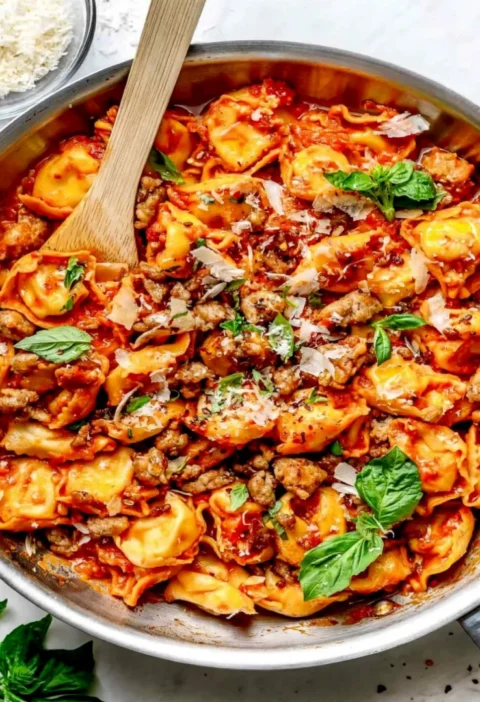 Creamy Sausage Tortellini