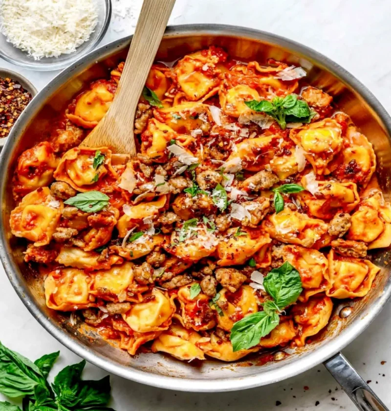 Creamy Sausage Tortellini