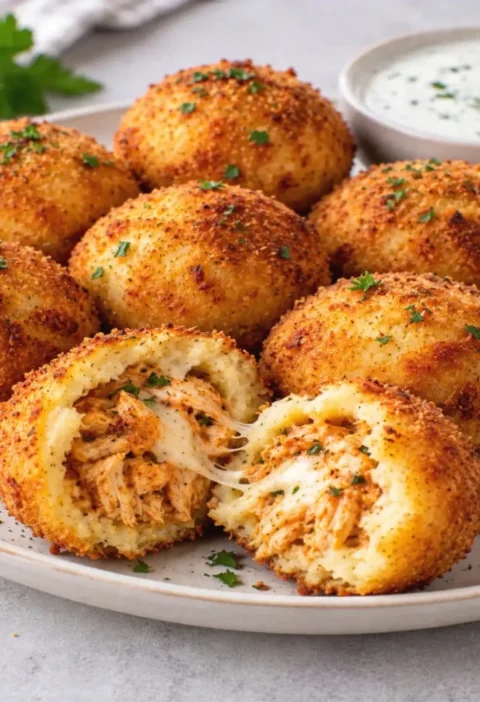 Crispy Chicken Potato Bombs