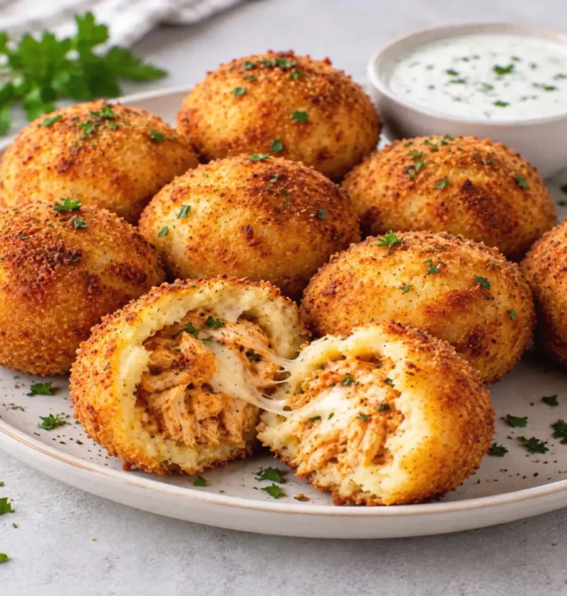 Crispy Chicken Potato Bombs