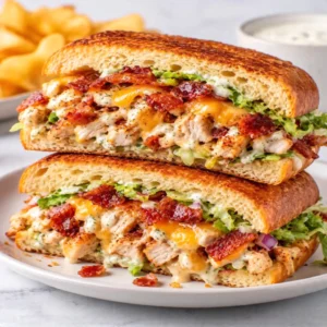 Easy Chicken Bacon Ranch Sandwich – Quick and Delicious