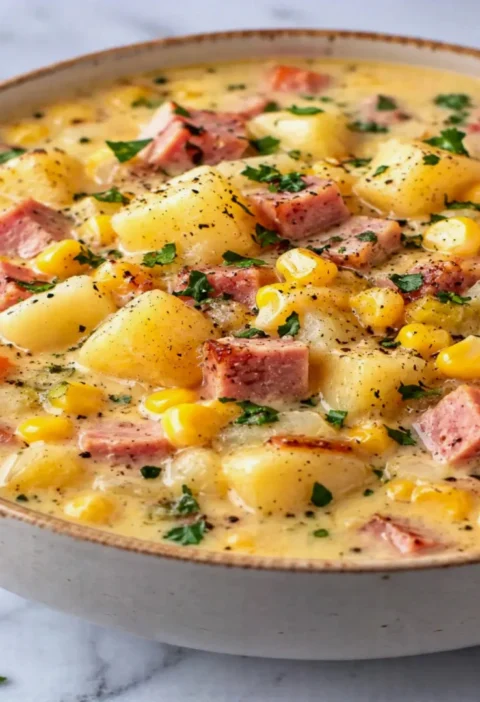 Ham and Potato Corn Chowder