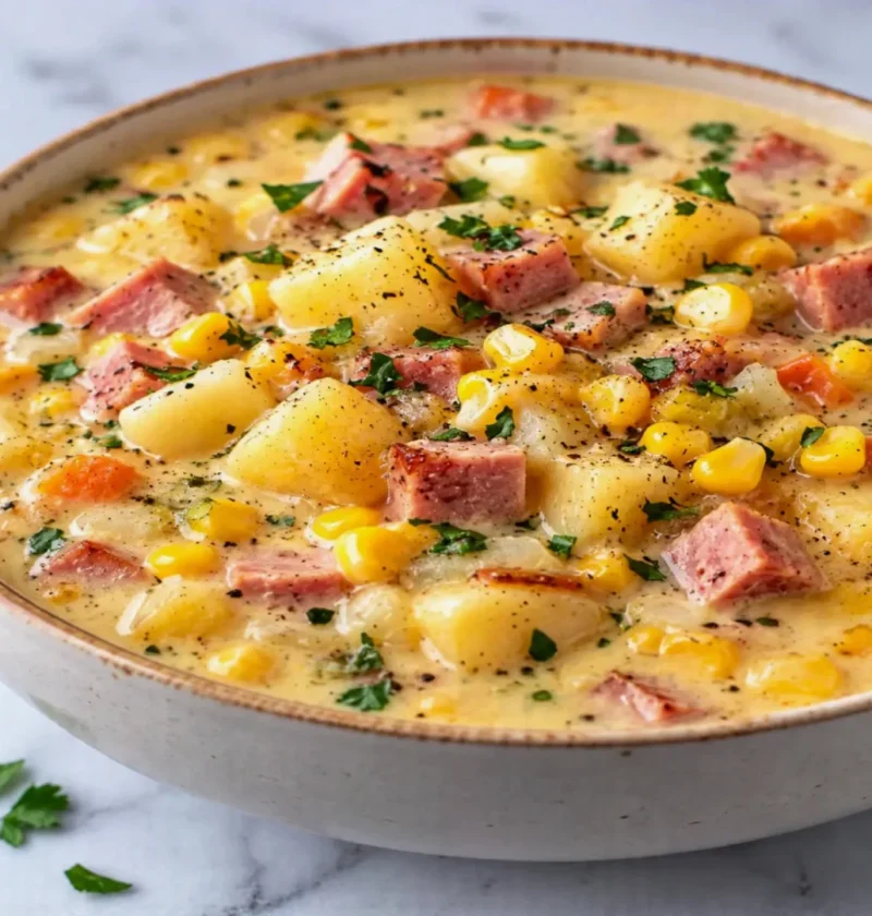 Ham and Potato Corn Chowder